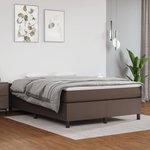 VIDAXL Cadre de lit sans matelas marron 140x200 cm similicuir
