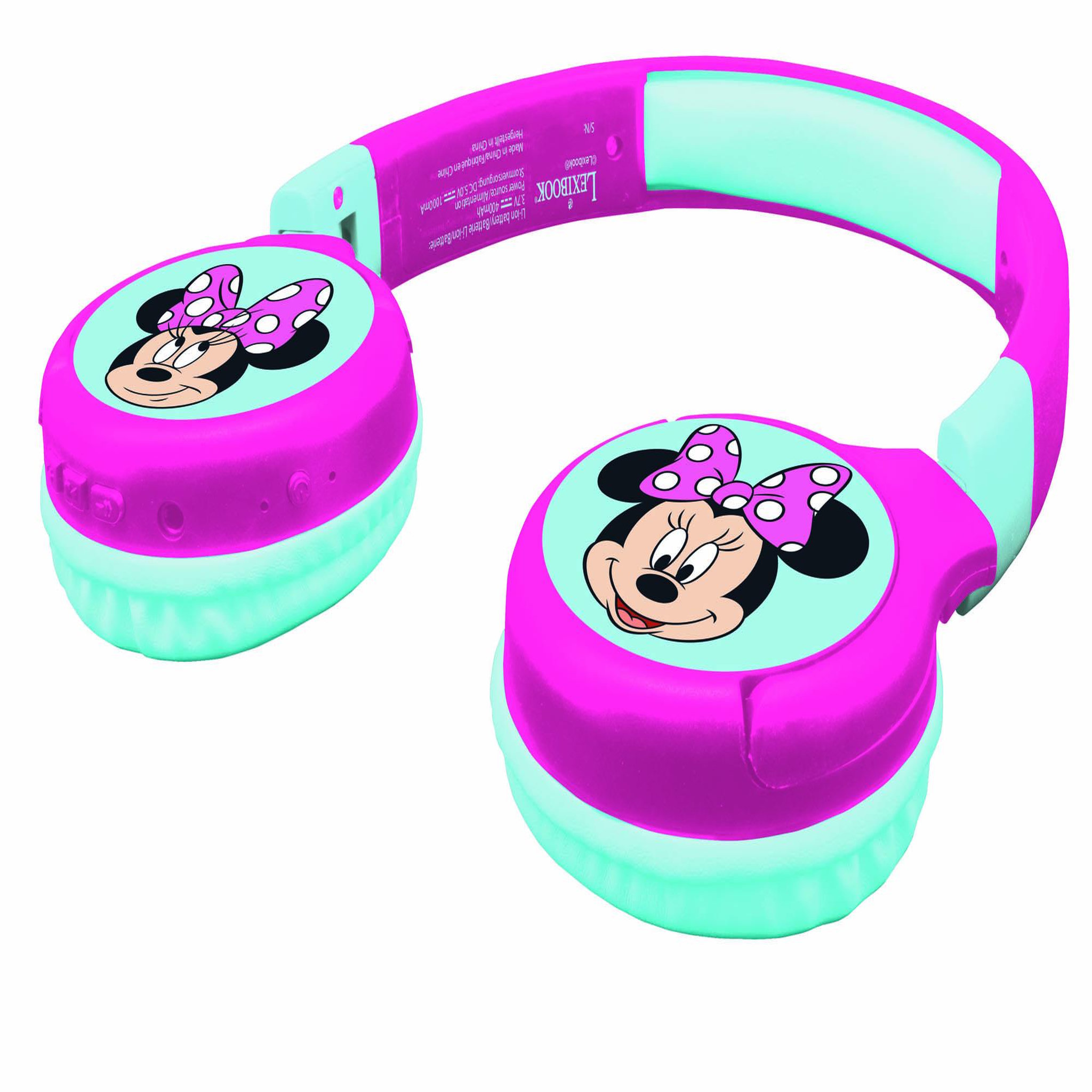 Voir la diapositive 2 : Lexibook Casque 2 en 1 Minnie Mouse Bluetooth et Filaire avec limitation de son