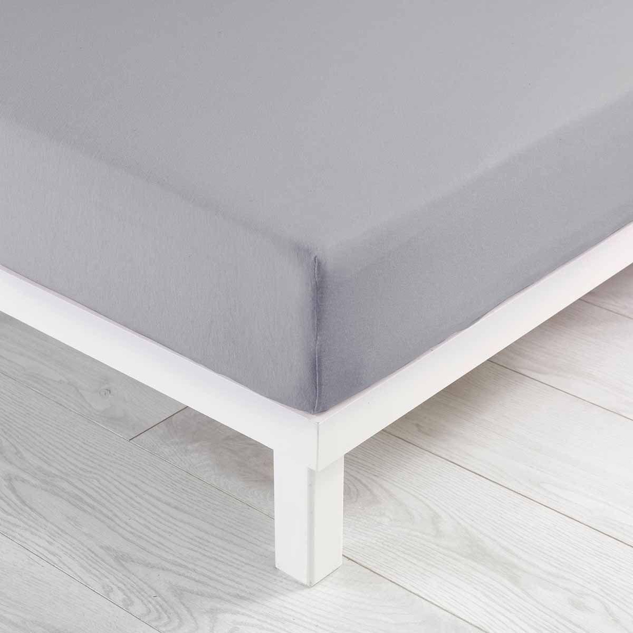Voir la diapositive 2 : Douceur d'Intérieur Drap housse  jersy  140x190cm galet