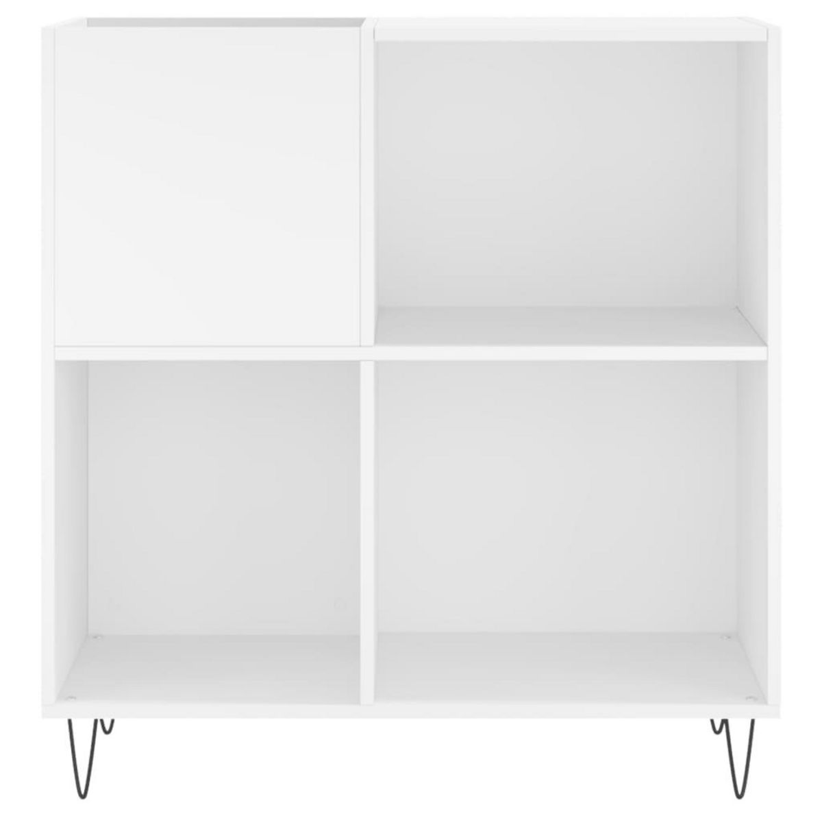 VIDAXL Armoire a disques blanc 84,5x38x89 cm bois d'ingenierie