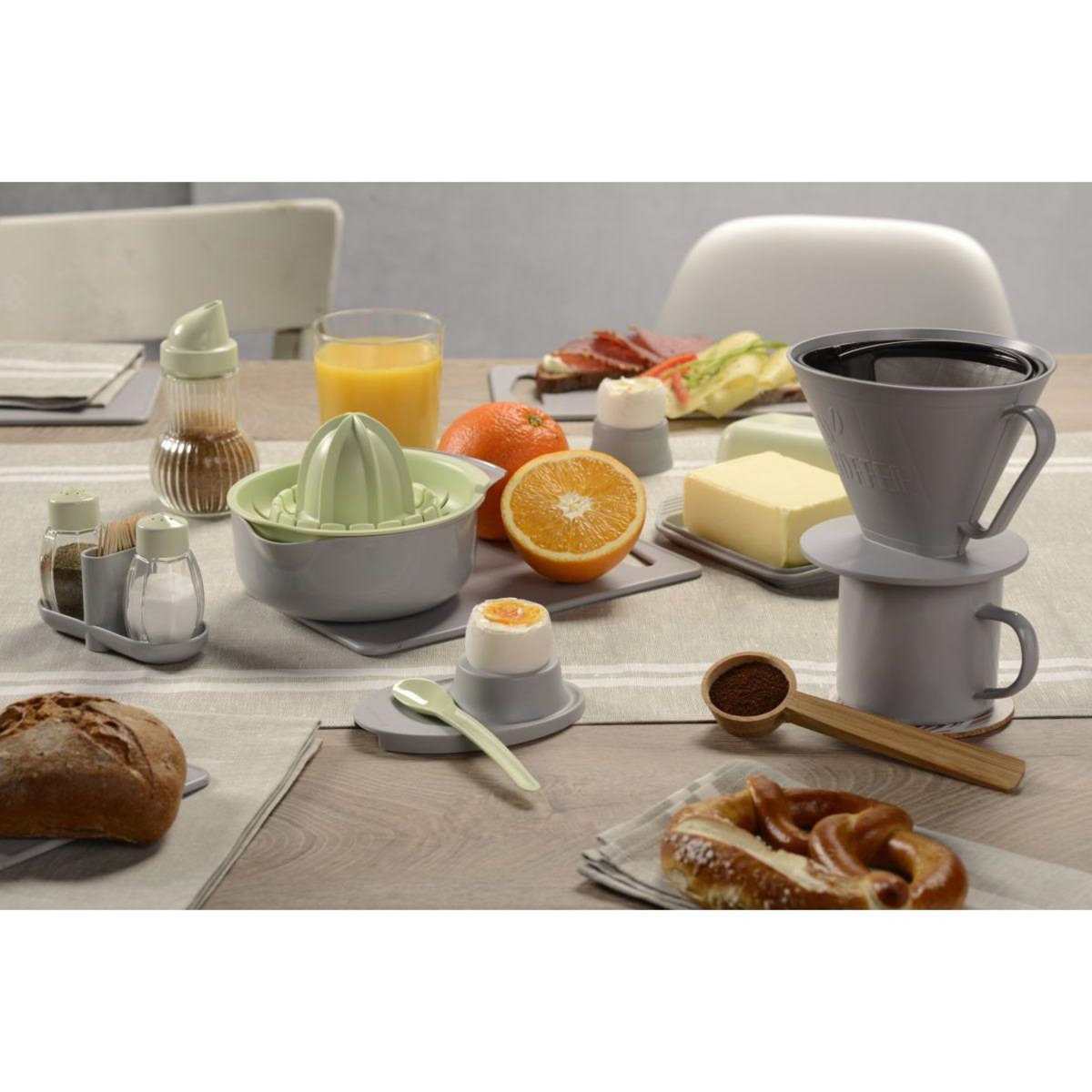 Fackelmann Ensemble de 2 cuillères doseuses à café en bambou Fackelmann