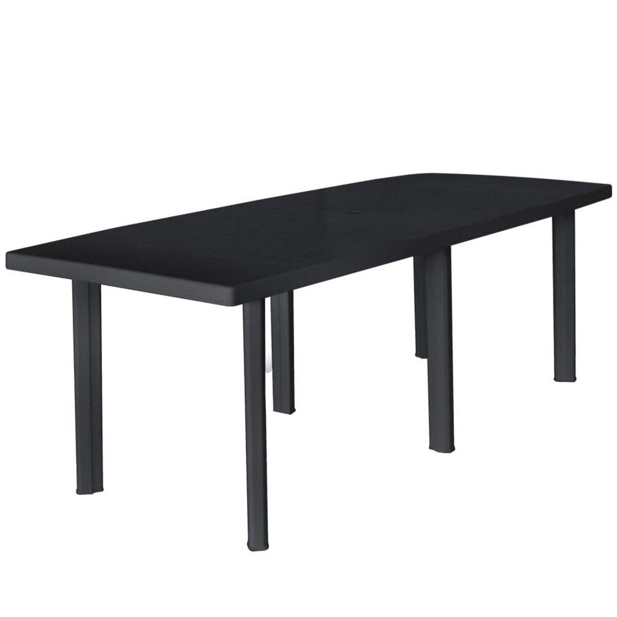 VIDAXL Table de jardin Anthracite 216x90x72 cm Plastique