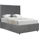 Habitat et Jardin Lit avec coffre  Mia  - 140 x 190 cm - Gris
