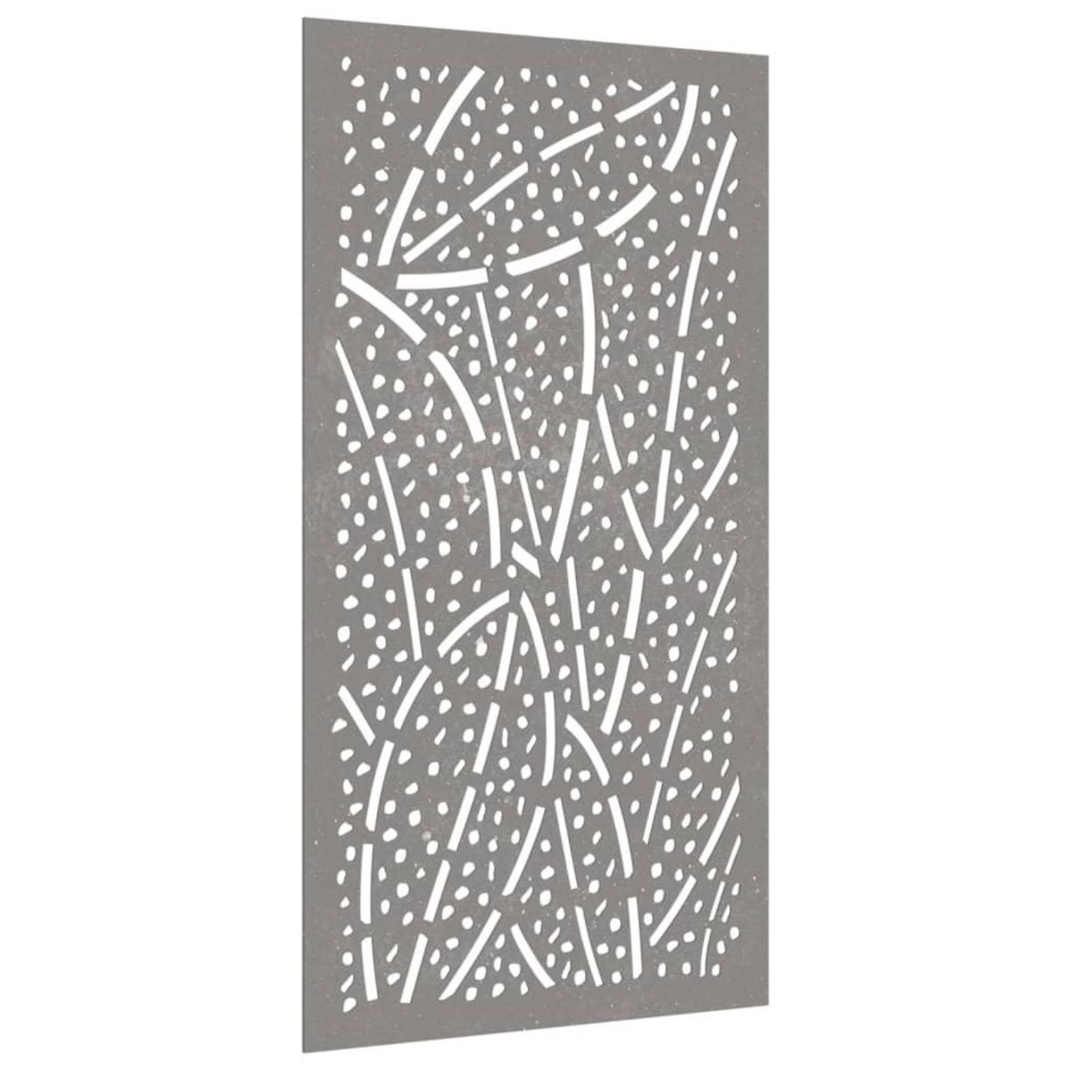 VIDAXL Decoration murale jardin 105x55 cm acier corten design feuille