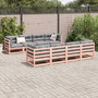 Voir la diapositive 3 : VIDAXL Salon de jardin 9 pcs bois massif sapin de douglas
