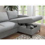 Voir la diapositive 4 : LISA DESIGN Tala - canapé d'angle droit - convertible avec coffre - 4 places - en tissu
