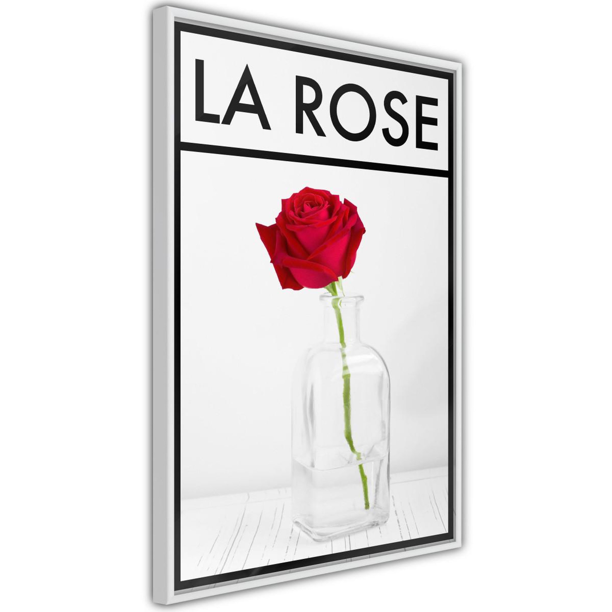 Paris Prix Affiche murale encadrée  rose in the vase