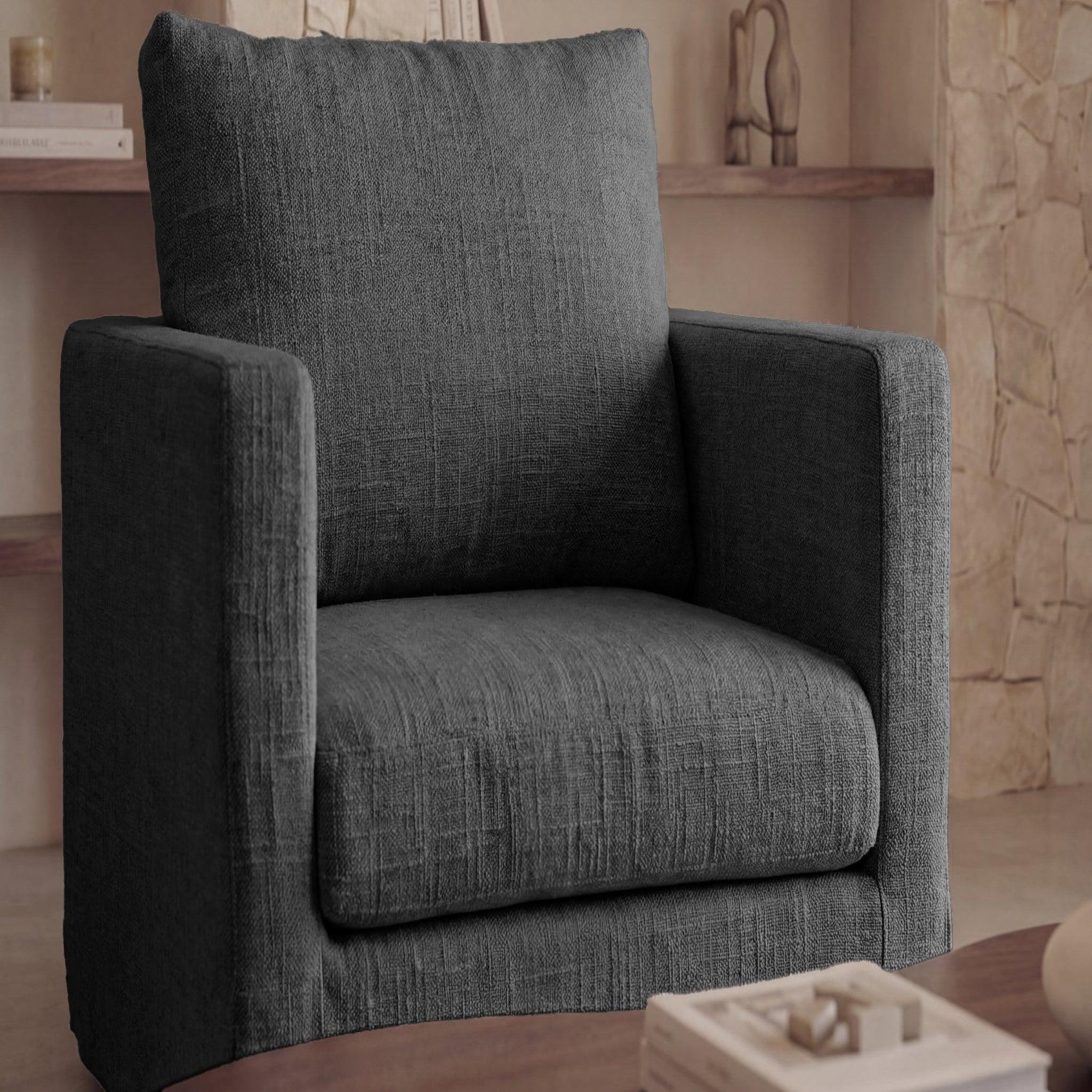 Voir la diapositive 5 : CASANOVA PARIS Leonie - fauteuil tissu chenille déhoussable