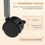 Voir la diapositive 5 : PAWHUT Cage rongeurs 4 plateformes 3 rampes 4 portes dim. 80L x 52l x 159H cm acier gris moucheté noir