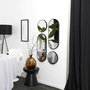 Voir la diapositive 2 : The Home Deco Factory Lot de 4 miroirs ronds et ovales - Noir