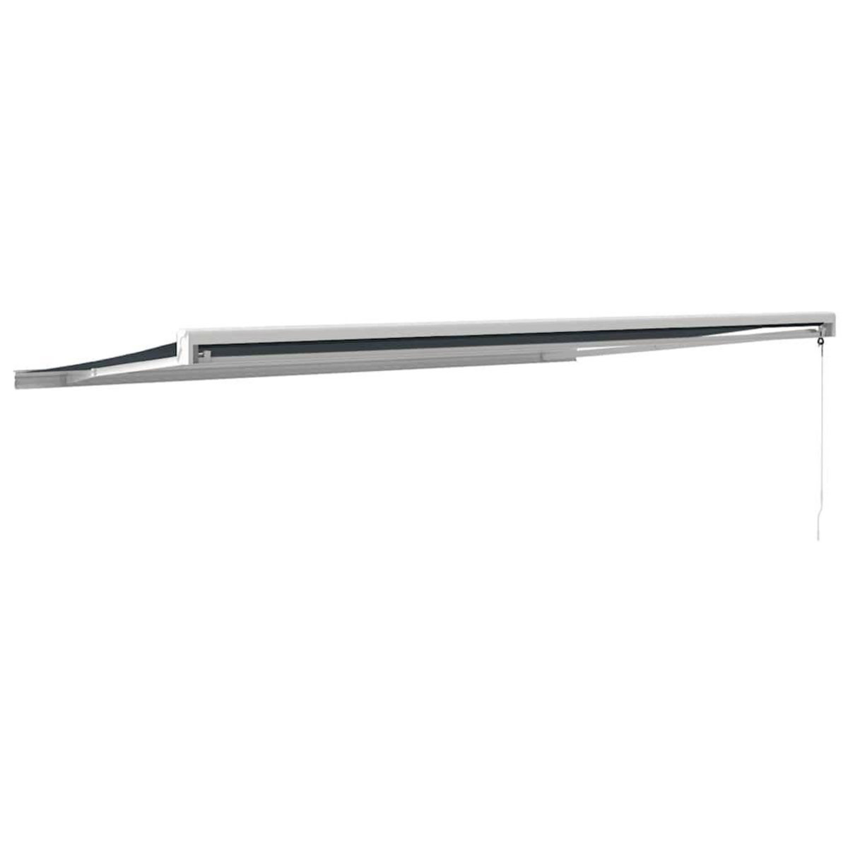 VIDAXL Auvent retractable anthracite 5x3 m tissu et aluminium