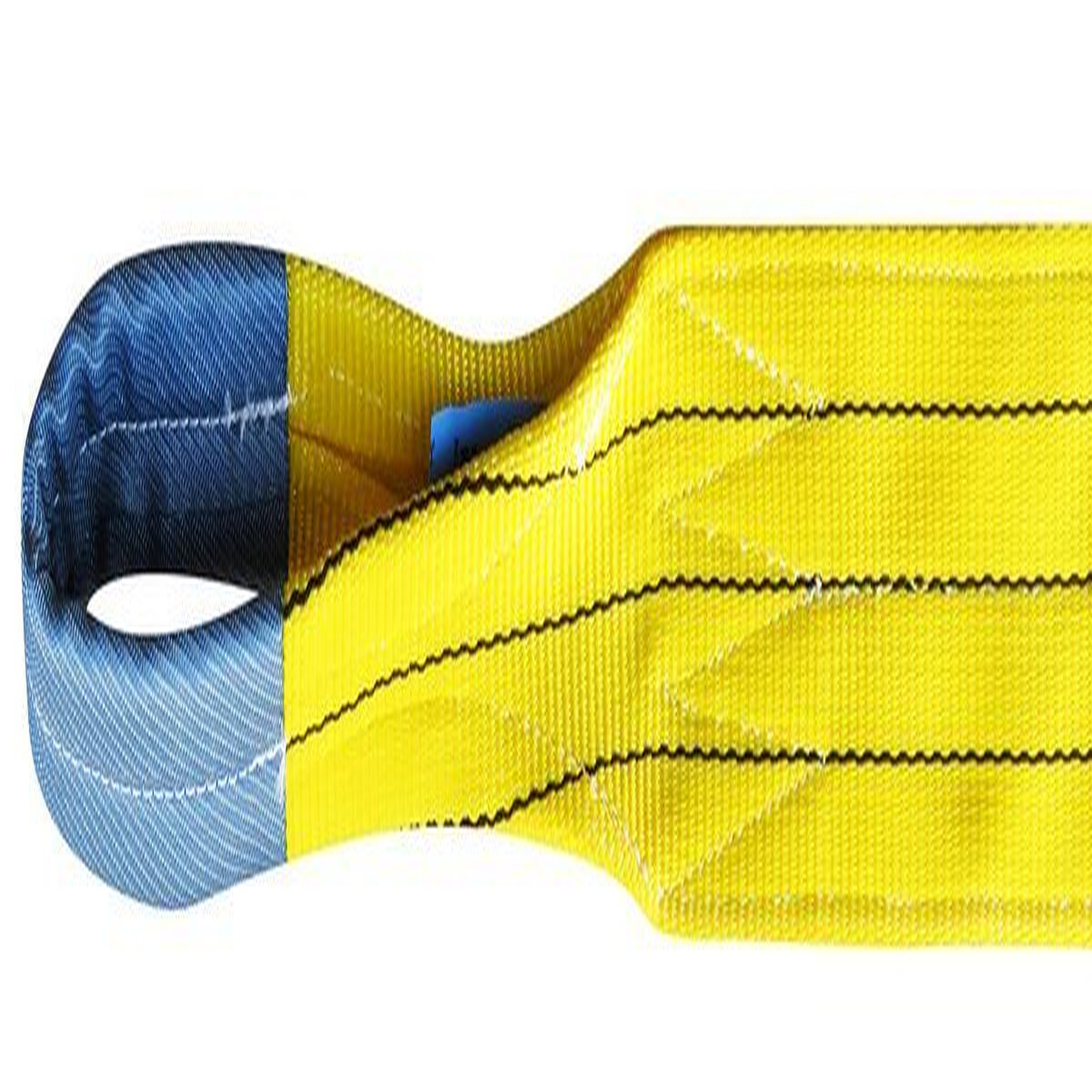 OUTIFRANCE Elingue de levage plate 2 épaisseur à boucle - 3 Tonnes Jaune 2 m