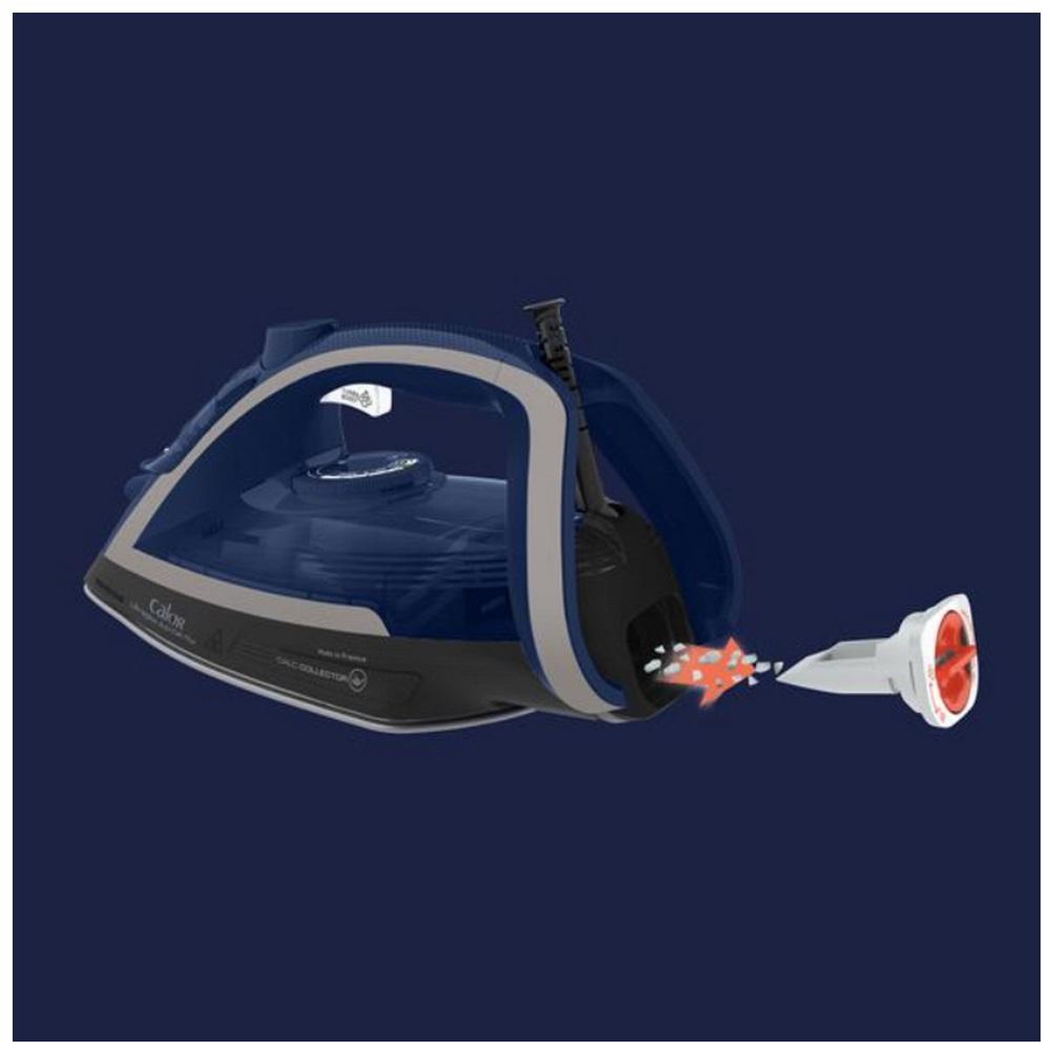 Voir la diapositive 5 : CALOR Fer à repasser vapeur 2800w 50g/mn - FV6846C0