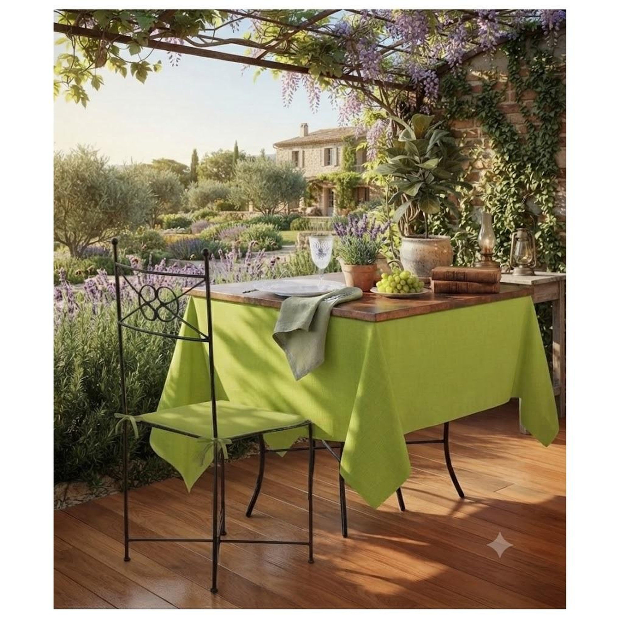 Voir la diapositive 4 : Eden Nappe en polyester finition ourlet nels