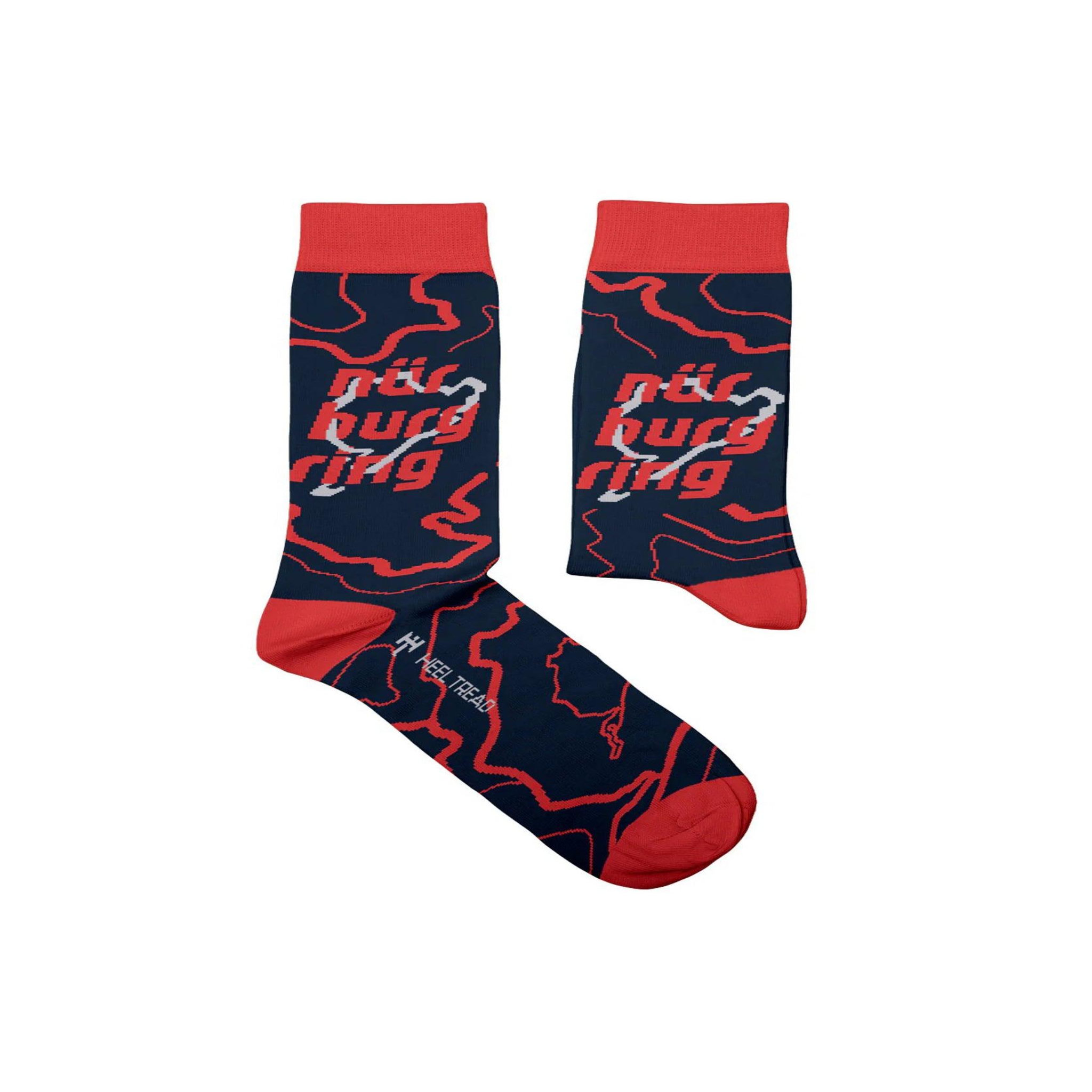 SOCK AFFAIRS Chaussettes lettrage nürburgring. Coloris disponibles : Multicolore