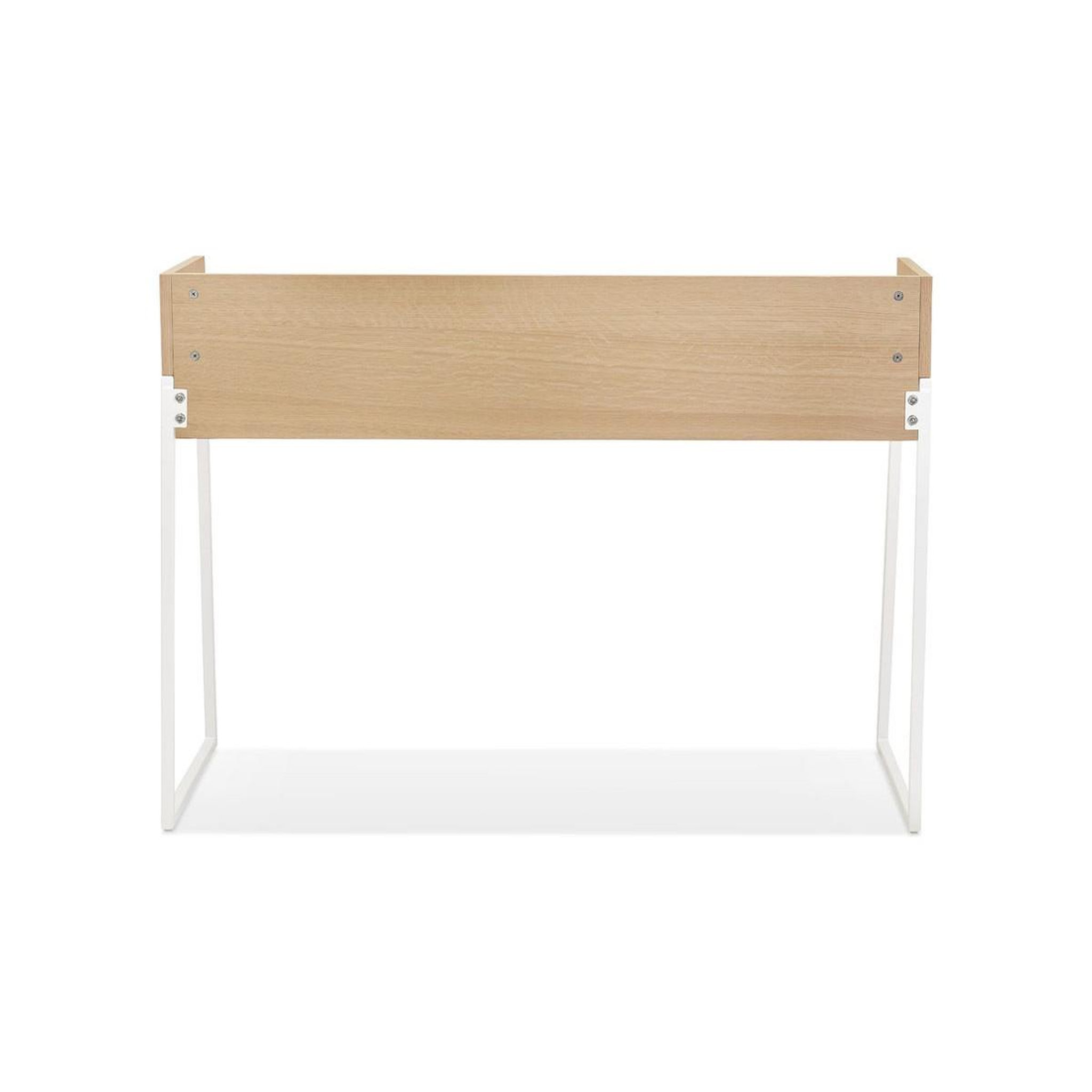 Voir la diapositive 5 : Paris Prix Bureau Design  Zélana  120cm Naturel & Blanc