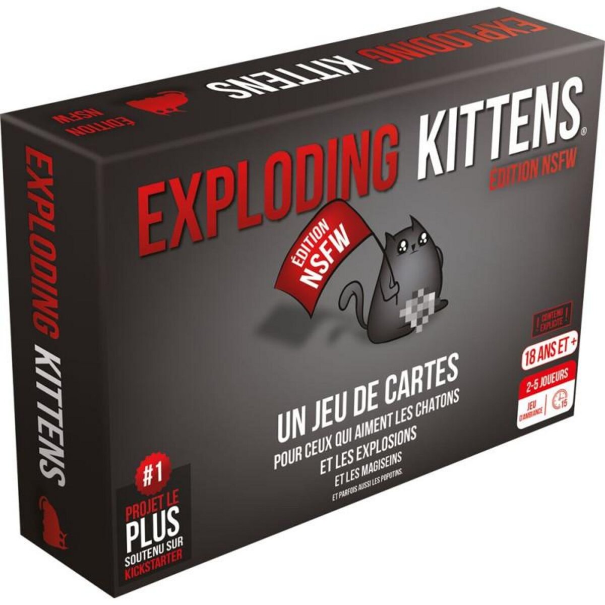 Asmodee Jeu d'ambiance Asmodee Exploding Kittens NSFW Edition
