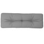 Voir la diapositive 2 : VIDAXL Coussin de palette gris 120x40x12 cm tissu