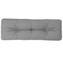 Voir la diapositive 2 : VIDAXL Coussin de palette gris 120x40x12 cm tissu