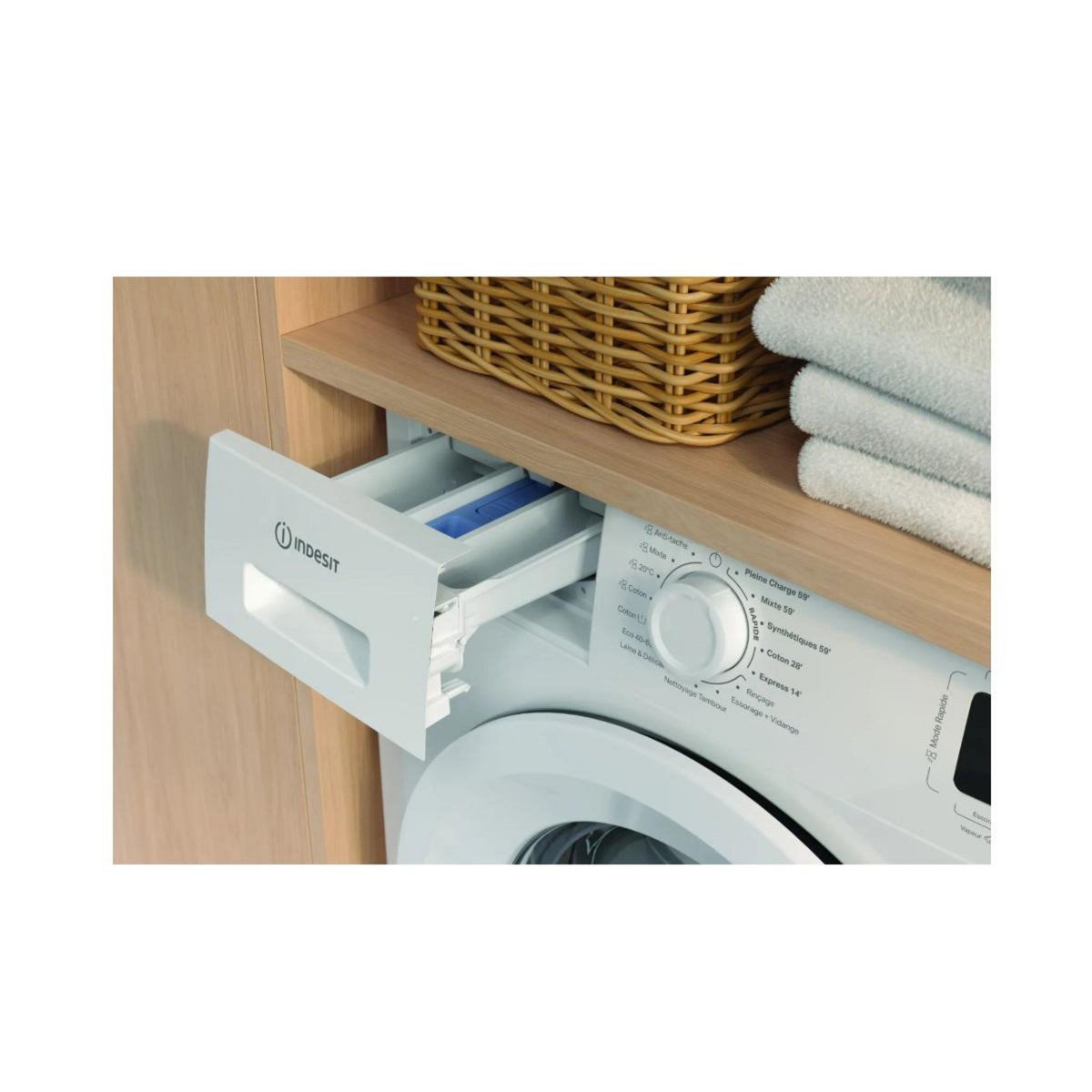 Indesit Lave-linge frontal 6 kg 1200 tours/min - IM642MYTIMEFR