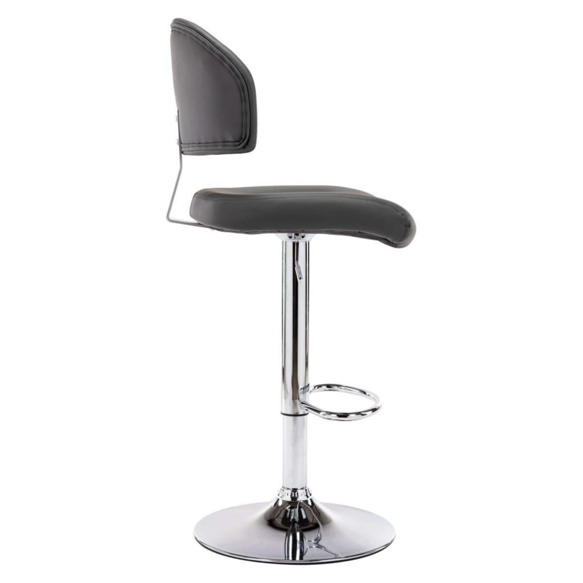 VIDAXL Tabouret de bar Gris Similicuir