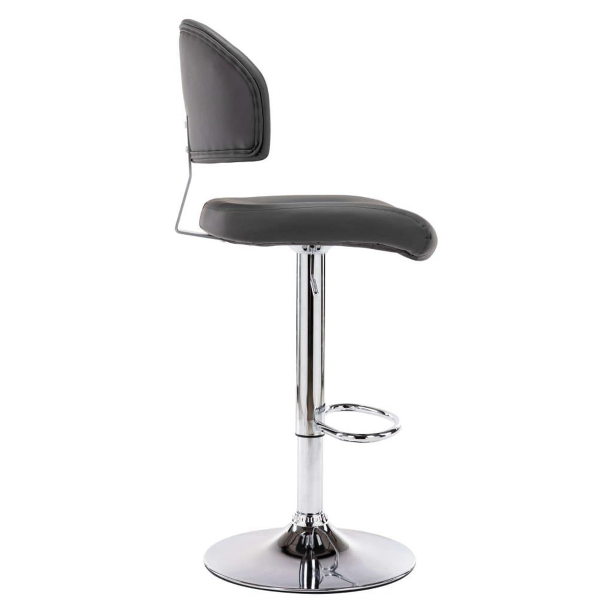 VIDAXL Tabouret de bar Gris Similicuir