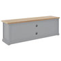 Voir la diapositive 5 : VIDAXL Meuble TV Gris 120x30x40 cm Bois