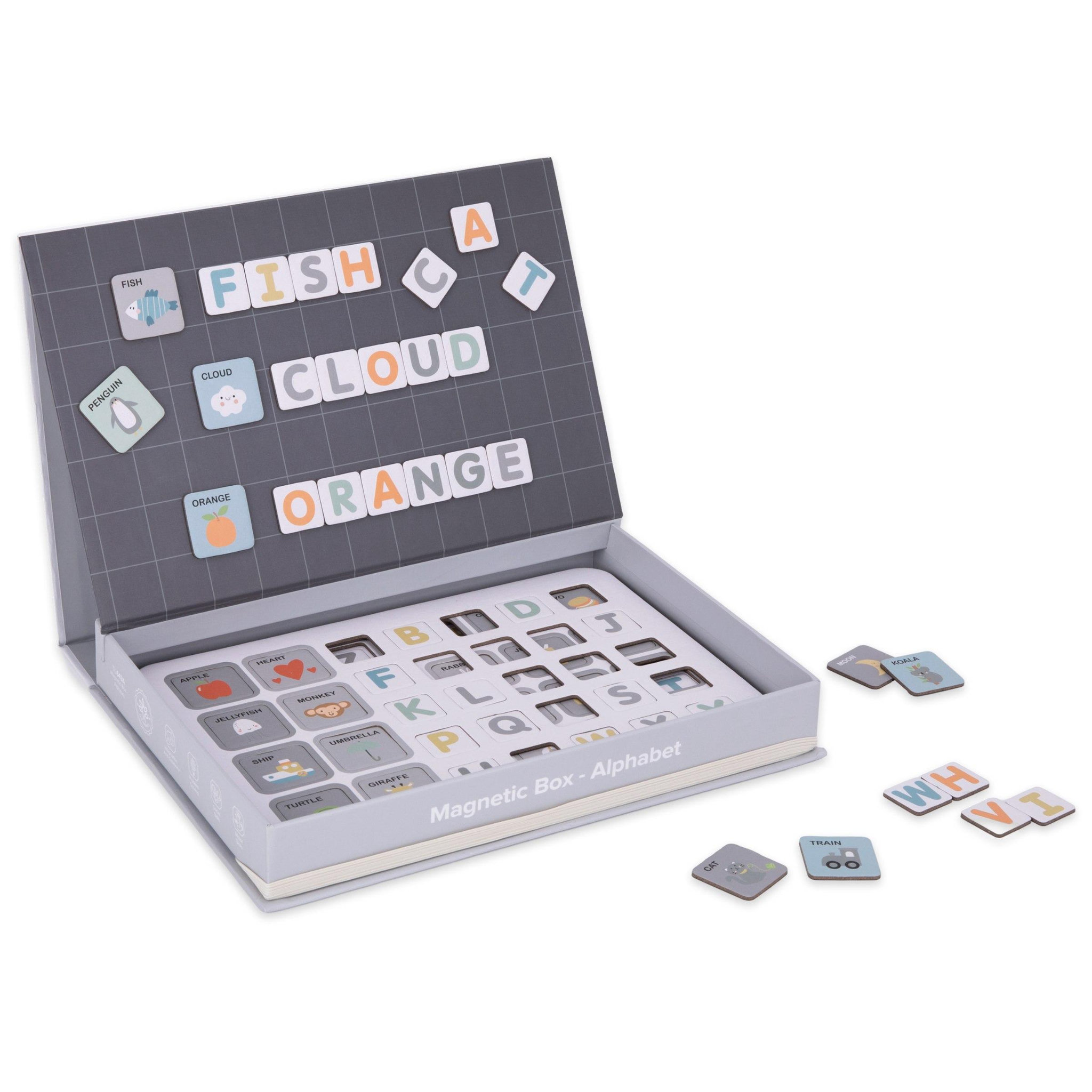 Voir la diapositive 3 : MAMABRUM Puzzle Magnétique Éducatif Alphabet et Mots avec Cartes et Lettres pour Enfants dès 3 Ans