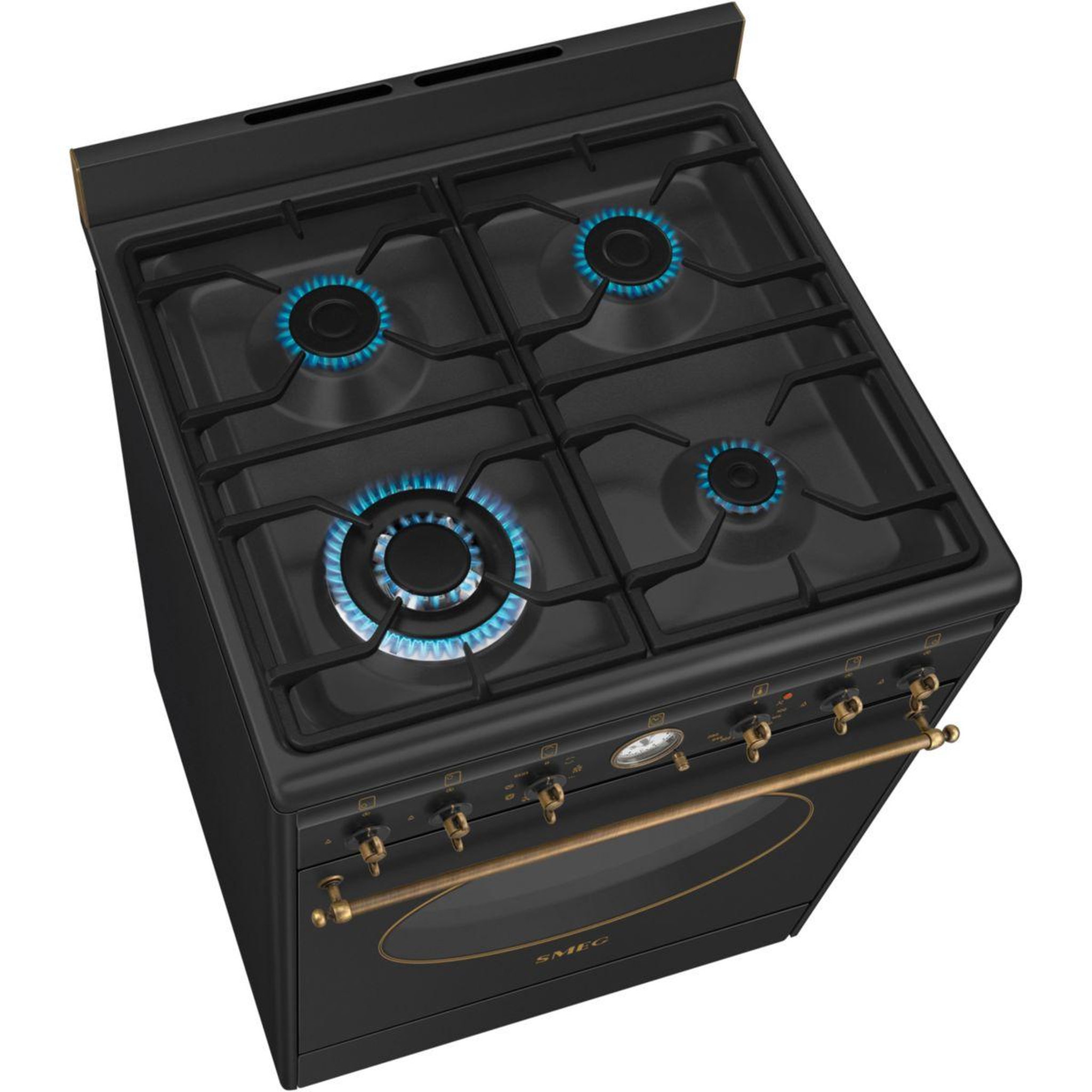 Voir la diapositive 4 : SMEG Cuisinière gaz co60gman2