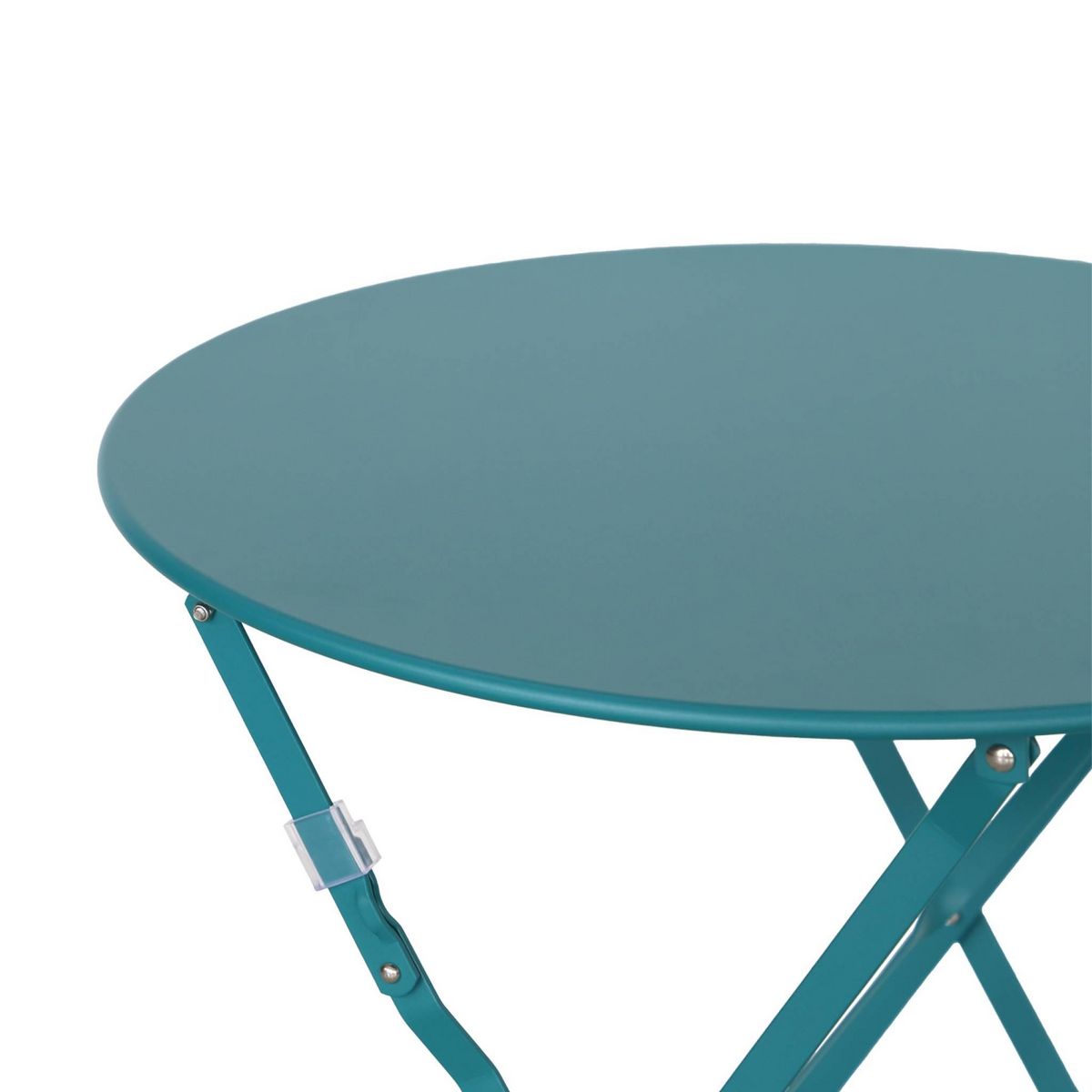 SWEEEK Table de jardin bistrot pliable - Emilia ronde - Table ronde Ø60cm en acier thermolaqué