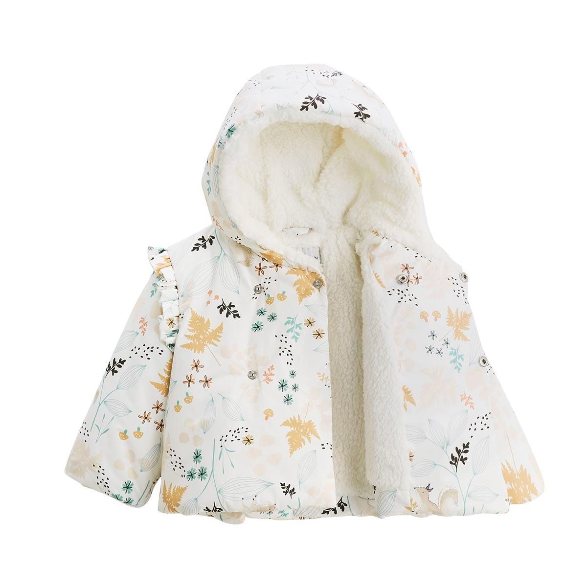 Petit Béguin Doudoune bébé imperméable doublée sherpa avec capuche Bloom