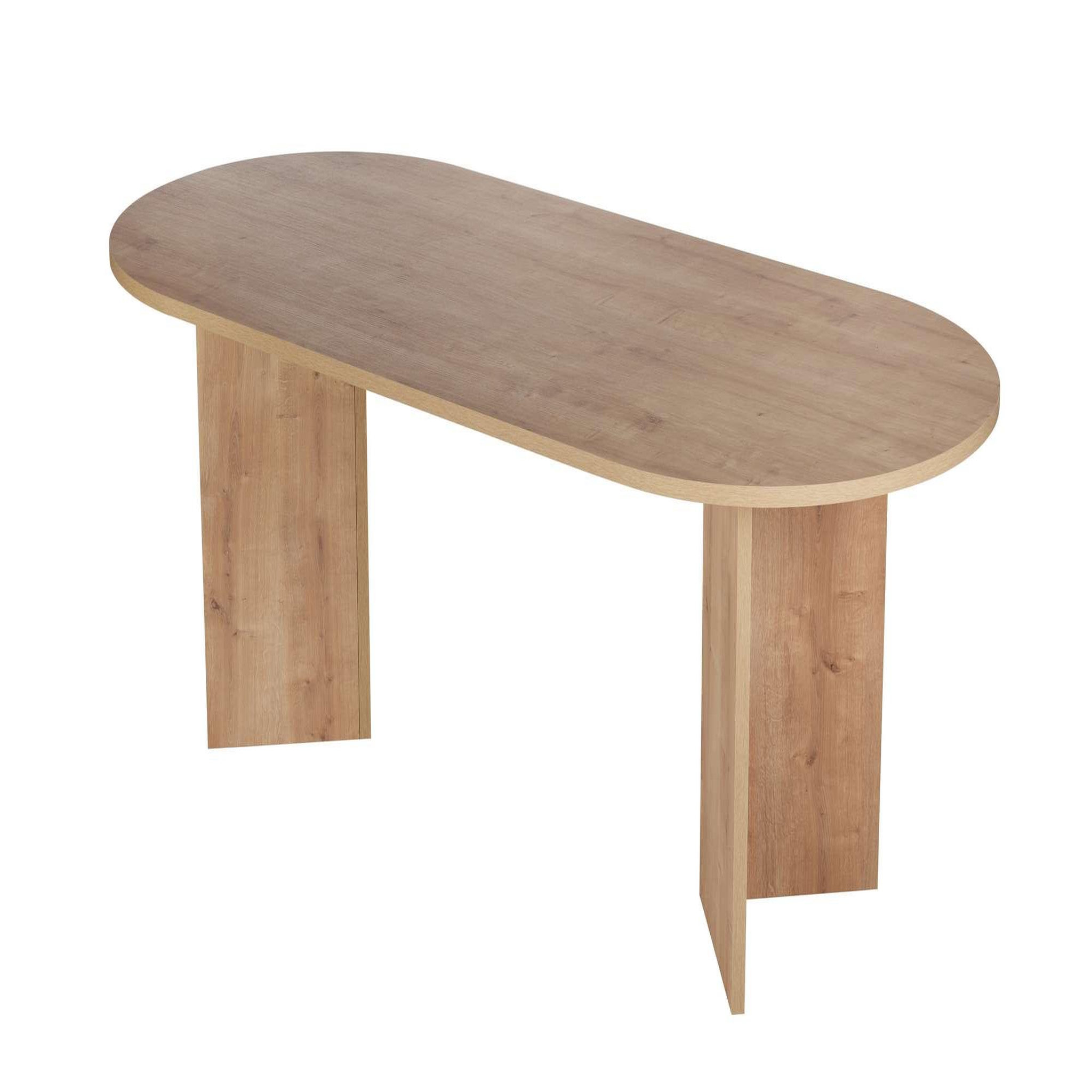 Habitat et Jardin Table à manger en bois  sabella  200 x 90 x 75 cm - chêne saphir