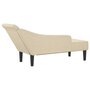 Voir la diapositive 5 : VIDAXL Chaise longue avec coussins creme tissu