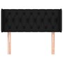 Voir la diapositive 3 : VIDAXL Tete de lit avec oreilles Noir 93x16x78/88 cm Tissu