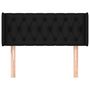 Voir la diapositive 3 : VIDAXL Tete de lit avec oreilles Noir 93x16x78/88 cm Tissu
