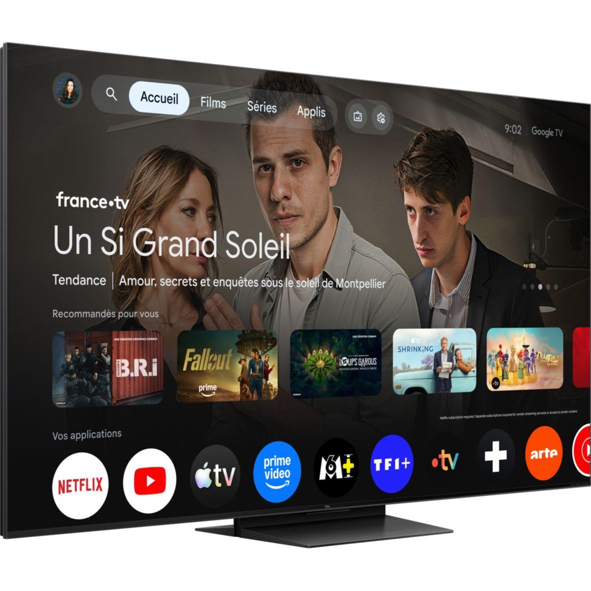 Voir la diapositive 3 : TCL Tv mini led 55c89l (2026) 55  (139 cm)