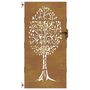Voir la diapositive 4 : VIDAXL Portail de jardin 85x200 cm acier corten conception de l'arbre