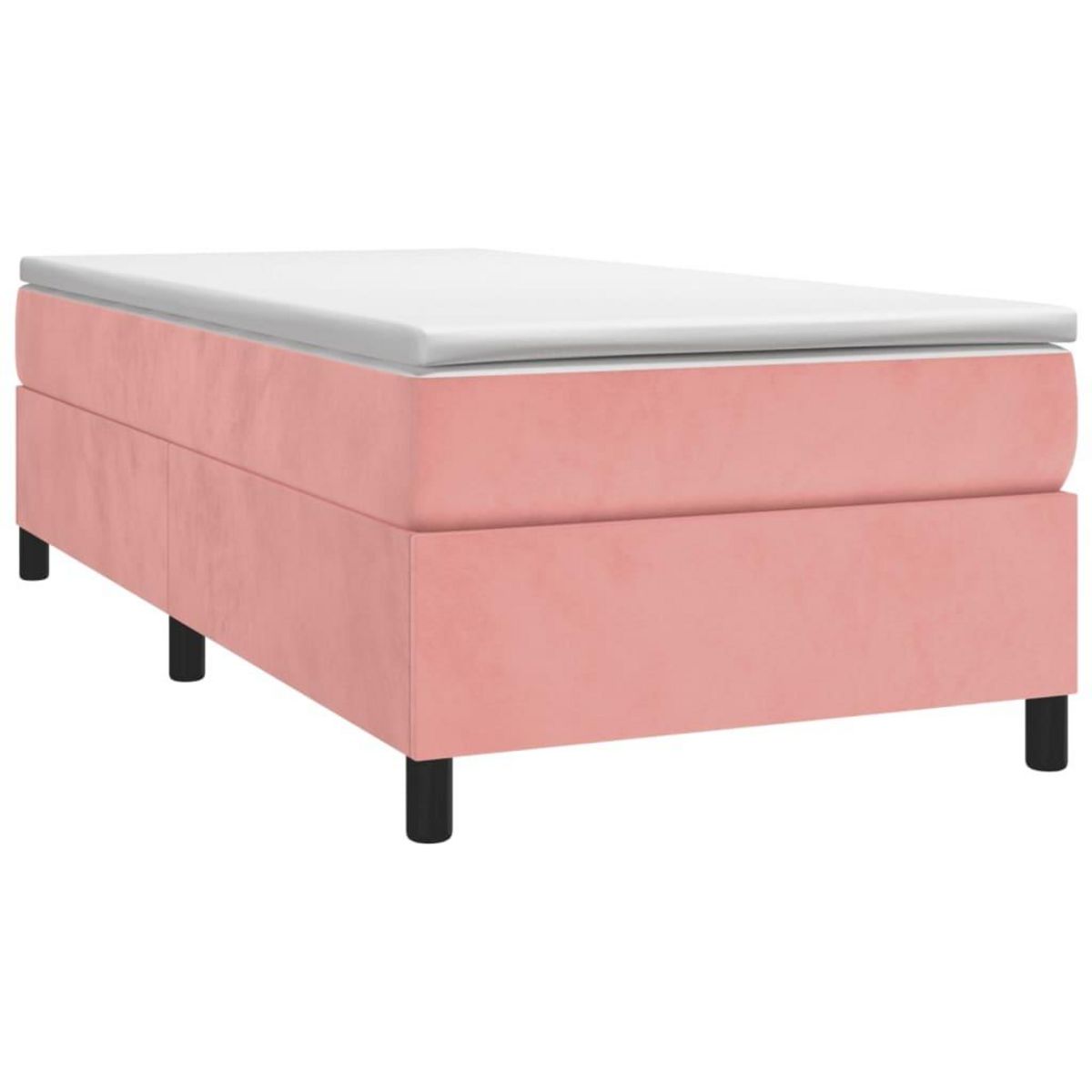 VIDAXL Cadre de lit sans matelas rose 90x200 cm velours