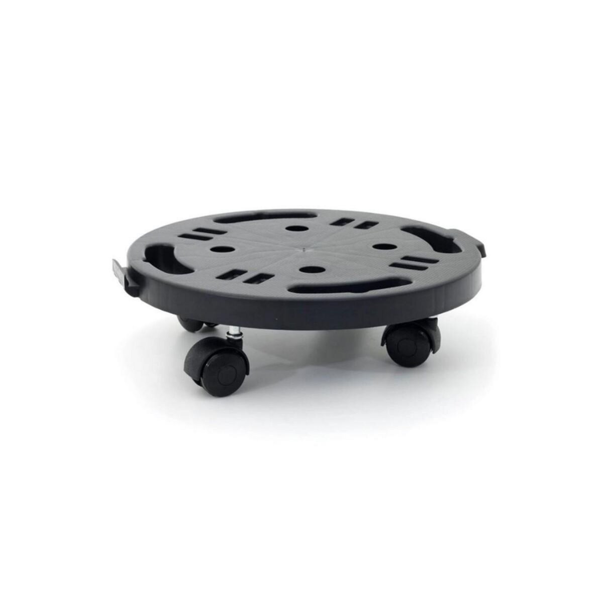 ART PLAST Support Plante Rond 30x7cm - Plateau à Roulettes Porte Pot de Fleurs Charge Lourde 170kg - Polypropylène antichoc Art Plast