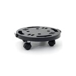 ART PLAST Support Plante Rond 30x7cm - Plateau à Roulettes Porte Pot de Fleurs Charge Lourde 170kg - Polypropylène antichoc Art Plast