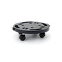 Voir la diapositive 1 : ART PLAST Support Plante Rond 30x7cm - Plateau à Roulettes Porte Pot de Fleurs Charge Lourde 170kg - Polypropylène antichoc Art Plast
