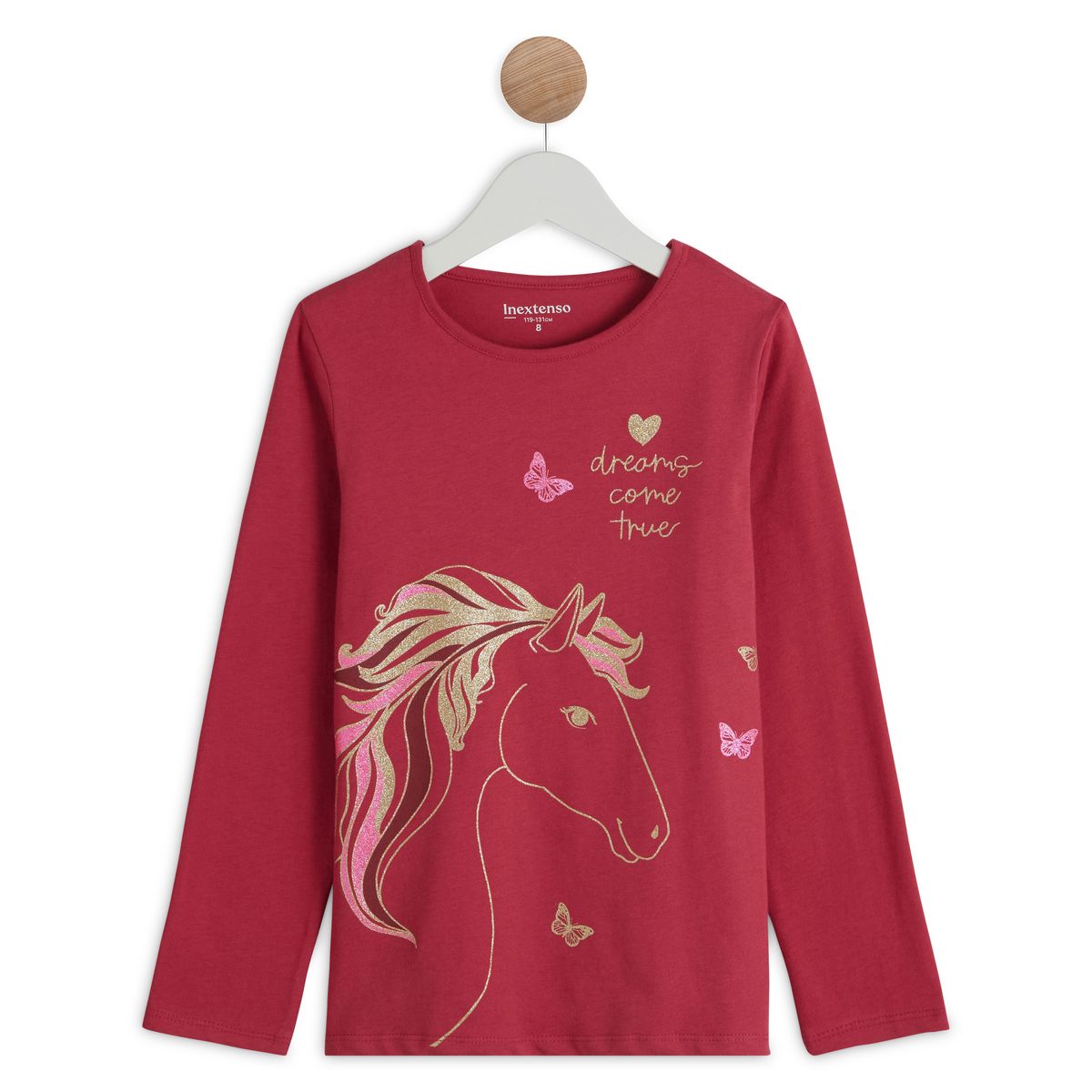INEXTENSO T-shirt manches longues licorne fille