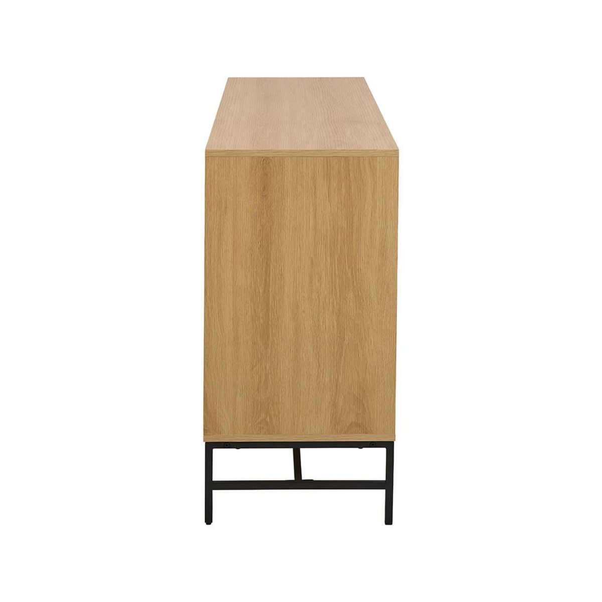 LISA DESIGN Marc - commode 6 tiroirs - effet bois - pieds en métal