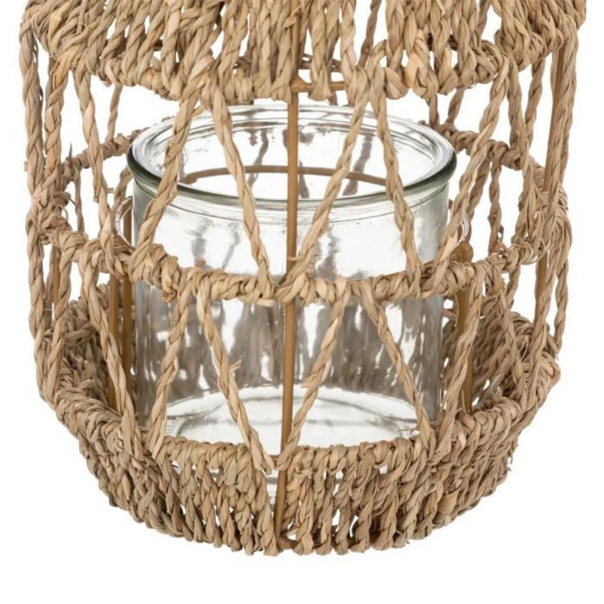 ATMOSPHERA Lanterne Déco en Rotin  Muli  18cm Beige