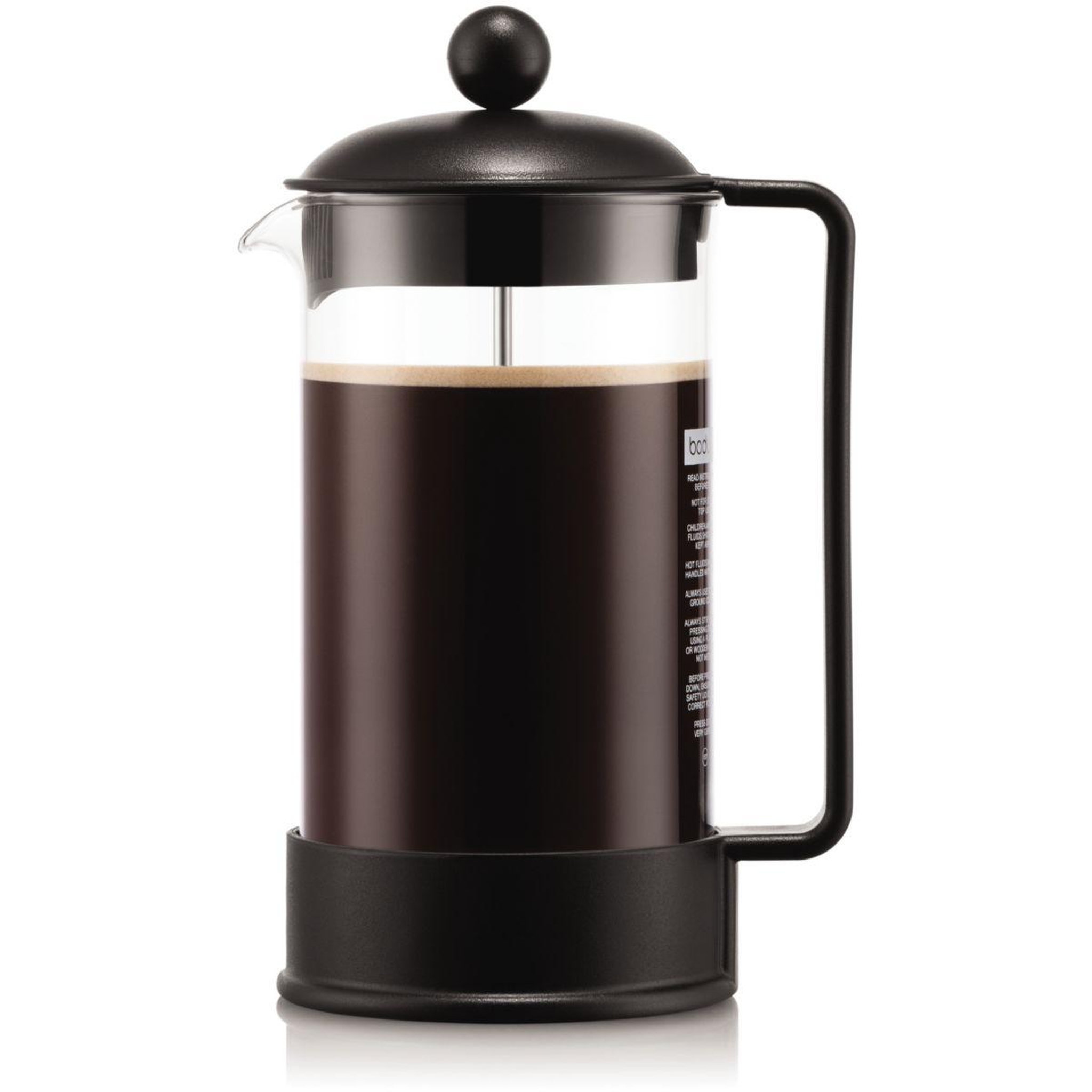 Bodum Cafetière à piston brazil 8 tasses 1l