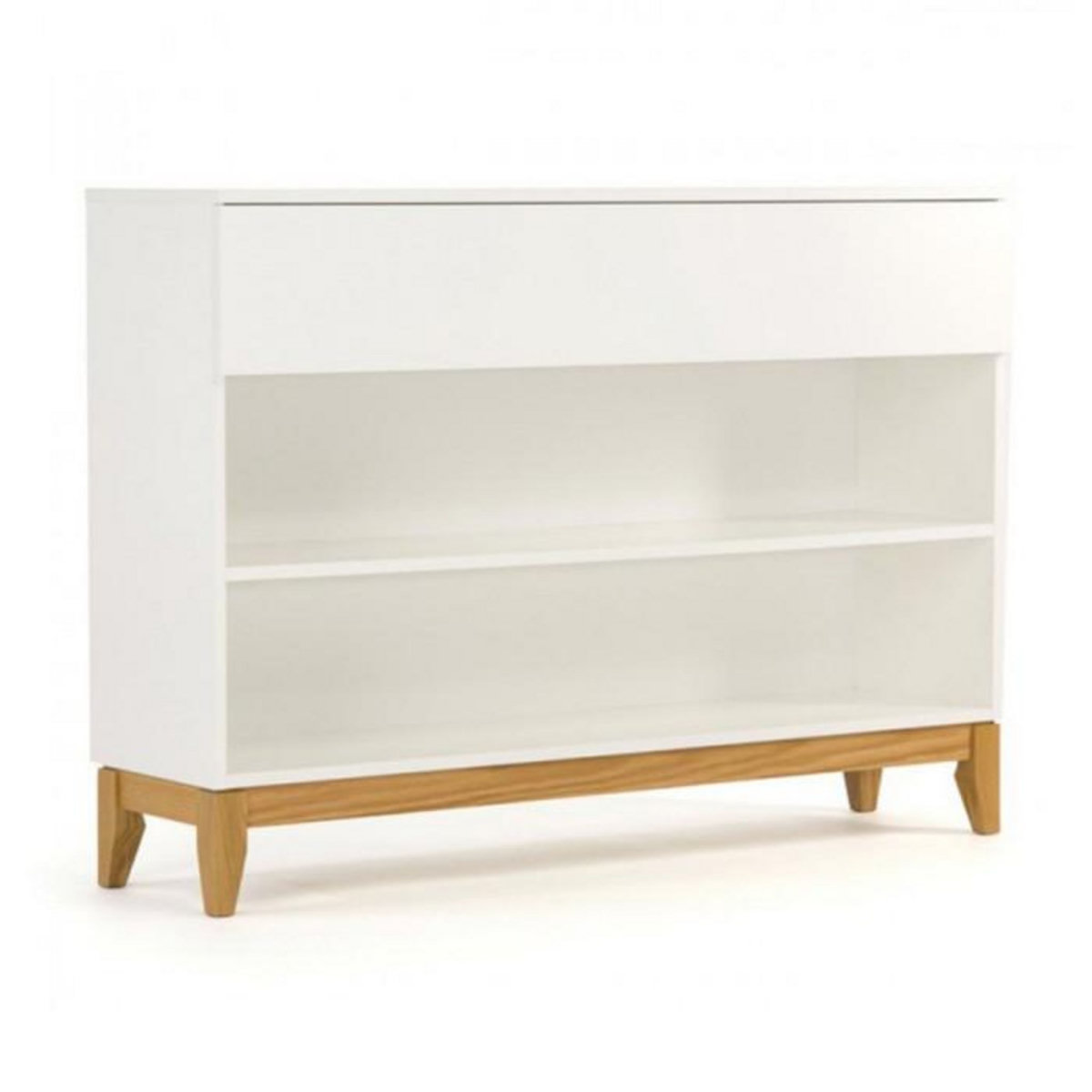 Paris Prix Console 2 Niches & 1 Tiroir  Blanco  120cm Blanc