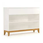 Paris Prix Console 2 Niches & 1 Tiroir  Blanco  120cm Blanc
