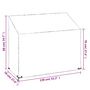 Voir la diapositive 6 : VIDAXL Housses de banc de jardin 2 pcs 8 œillets 130x70x70/88 cm PE