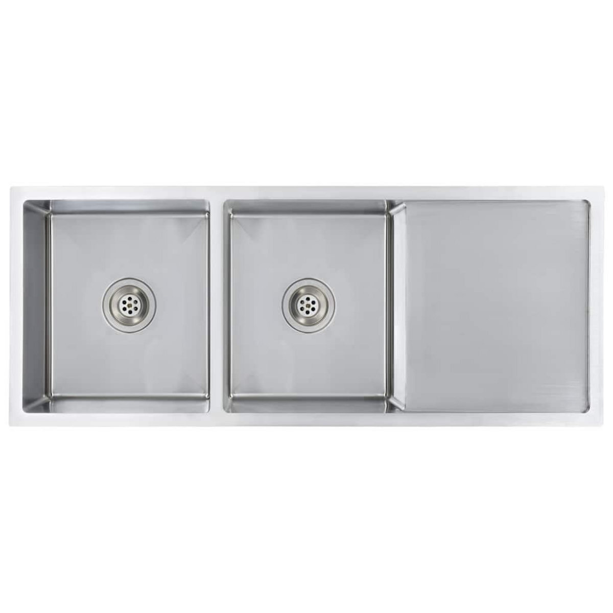 VIDAXL Evier de cuisine fait a la main Acier inoxydable