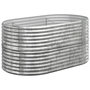 Voir la diapositive 2 : VIDAXL Lit sureleve de jardin Acier enduit de poudre Argente